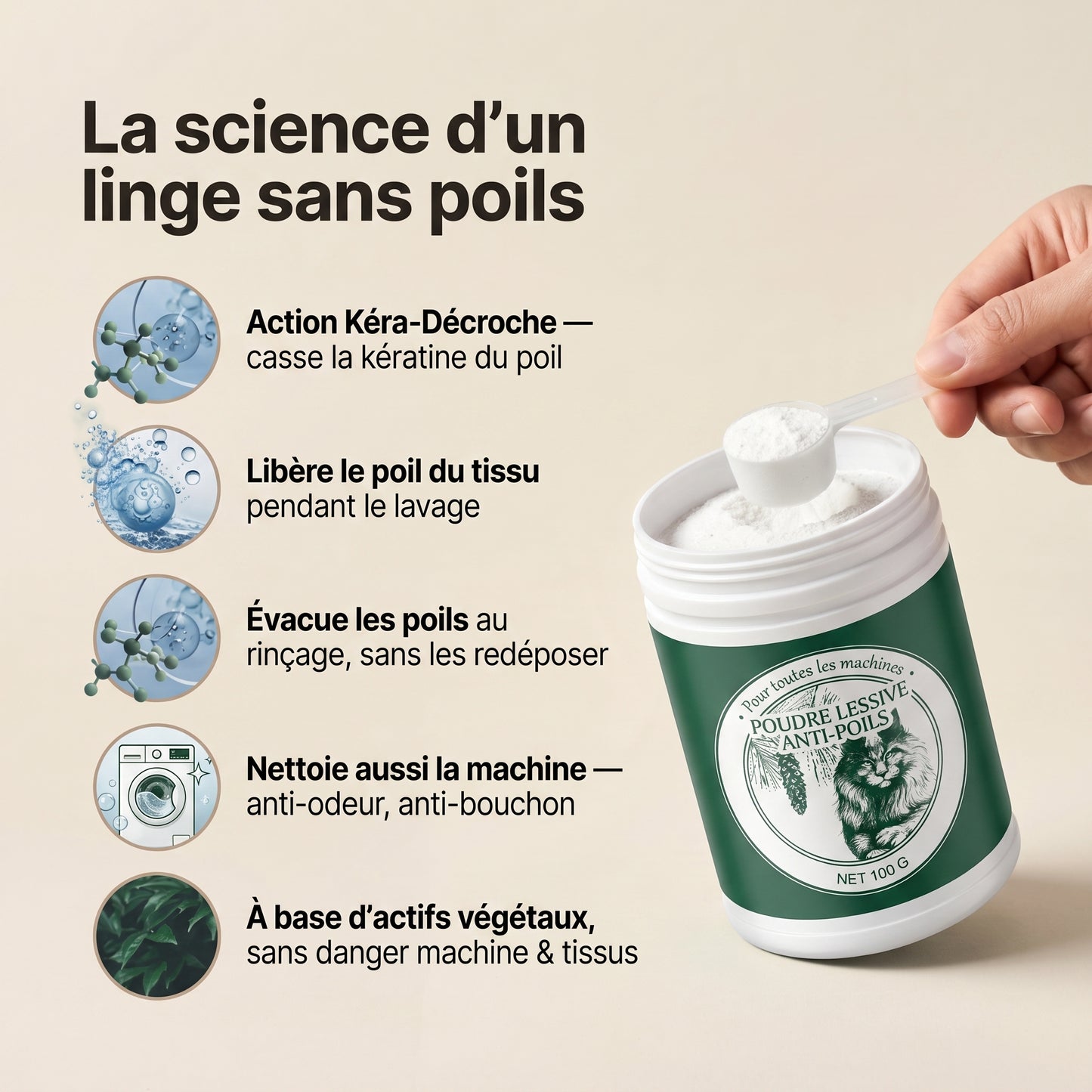 Floof Clean - La fin des poils sur votre linge grâce à une machine propre