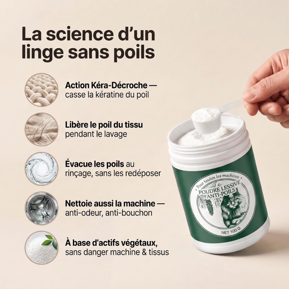 Floof Clean - La fin des poils sur votre linge grâce à une machine propre