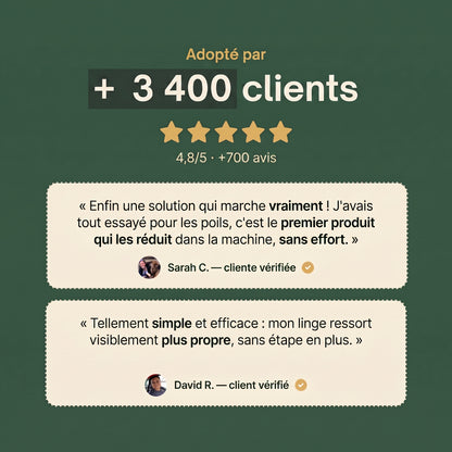 Floof Clean - La fin des poils sur votre linge grâce à une machine propre